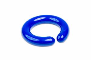 Vinyl-coated lead rings (c shape) blue