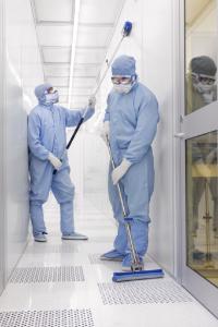 Roll-O-Matic® Self-Wringing Cleanroom Sponge Mops, Vileda Professional-FHP