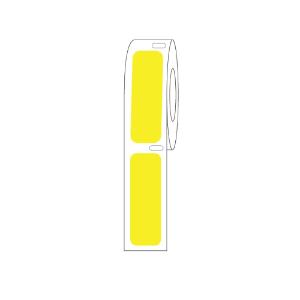 Yellow cryogenic rectangle, RL750, 38×13 mm