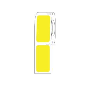 Yellow cryogenic rectangle for large vials, RL750, 38×19 mm