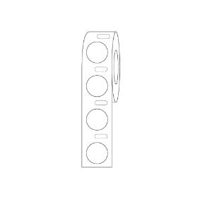 White cryogenic dot, RL4000, 9.5 mm