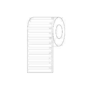 White cryogenic rectangle for microplates, RL1000, 51×6 mm