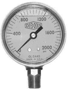 Brass Liquid Filled Gauges, Dixon Valve