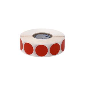 Dot labels, red