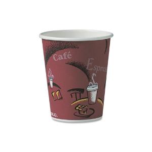 SOLO® Cup Company Paper Hot Drink Cups in Bistro™ Design, Essendant