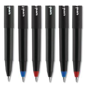 Uni-ball onyx stick roller ball pen, black ink, fine