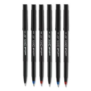 Uni-ball onyx stick roller ball pen, black ink, fine