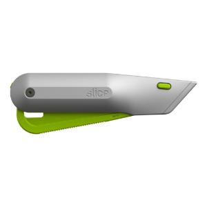 Slice® auto-retractable metal-handle squeeze knife