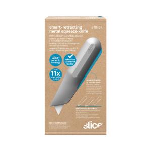 Slice® smart-retracting metal-handle squeeze knife