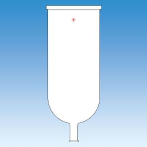 Unjacketed Cylindrical Reaction Flask, KF Plane Flange, Ace Glass Incorporated