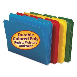 Smead® Top Tab Poly Colored File Folders