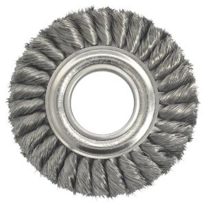 Weiler® Wide-Face Standard Twist Knot Wire Wheel, ORS Nasco