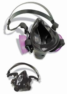 Air purifying dual cartridge respirators