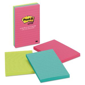 Post-it® Notes Original Pads in Neon Colors, Essendant