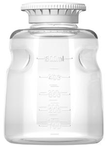 Bottle and Cap, 500 ml, Polystyrene, Non-Sterile