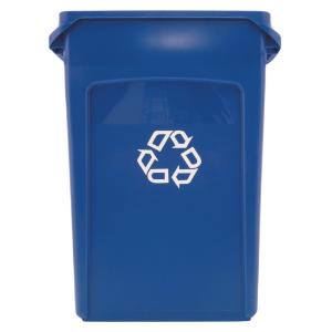 Rubbermaid® Commercial Slim Jim® Plastic Recycling Container with Venting Channels