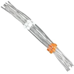 Flared PVC MP2 two-stop peristaltic pump tubing, 0.64 mm I.D., orange/white, Pkg. 12