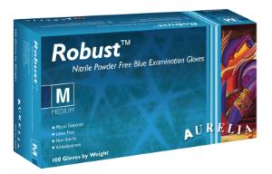 Supermax Robust™ Blue Nitrile Gloves