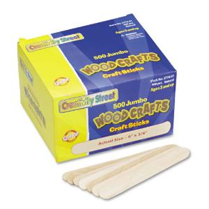 Chenille Kraft® Natural Wood Craft Sticks, ESSENDANT LLC MS