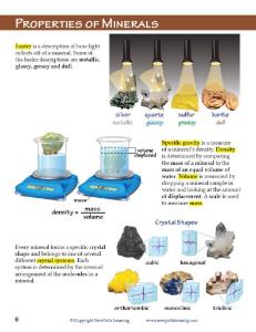 Guide, minerals W online lesson