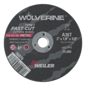 Wolverine Thin Cutting Wheels, Weiler