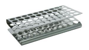 Bochem stainless steel test tube rack, Z-style, 17 mm, 10×5