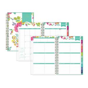 Planner, Day Designer CYO Weekly/Monthly, White/Floral, 2021