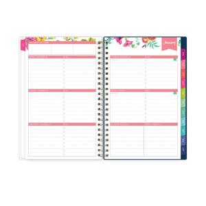 Planner, Day Designer CYO Weekly/Monthly, Navy/Floral, 2021