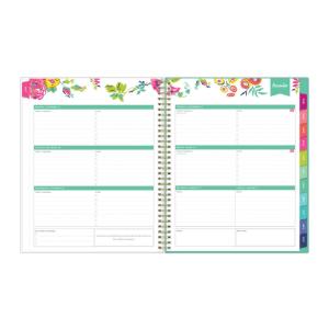 Planner, Day Designer CYO Weekly/Monthly, White/Floral, 2021