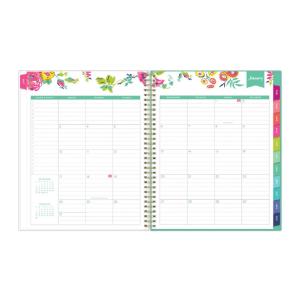 Planner, Day Designer CYO Weekly/Monthly, White/Floral, 2021