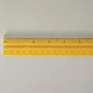 12" Rigid Plastic Ruler