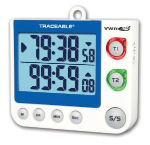 VWR® Traceable® Flashing LED Alert Big-Digit Dual Channel Timer