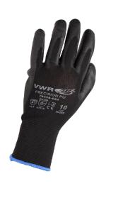 Cut protection gloves, PU coating, black