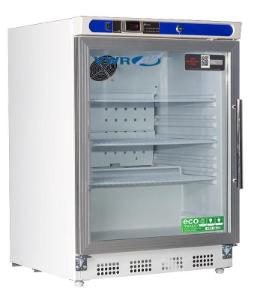 VWR® refrigerator, undercounter, glass, DR LH 4.6 cu. ft., HCUCBI0404GLH