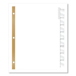 Dividers with double-sided gold reinforcing strip