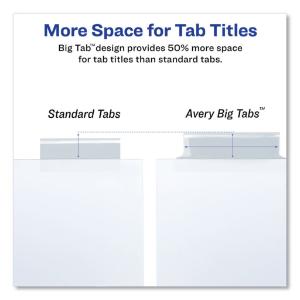 Big tab paper dividers