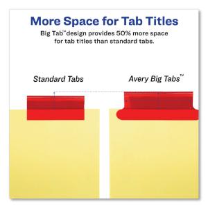 Big tab paper dividers