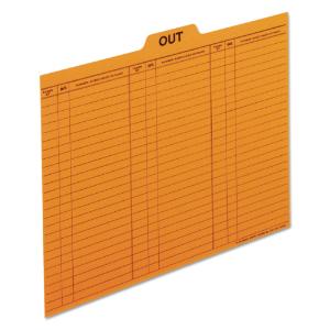 Pendaflex® Salmon Colored Charge-Out Guides