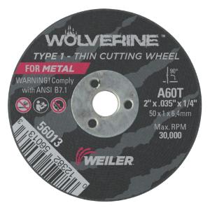 Wolverine Thin Cutting Wheels, Weiler