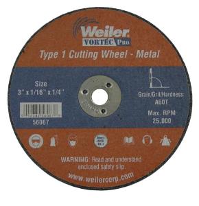 Wolverine Thin Cutting Wheels, Weiler