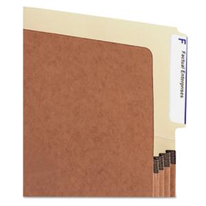 Heavy-duty redrope drop front end tab file pockets