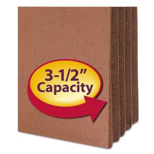 Redrope drop front file pockets with tyvek® lined gussets