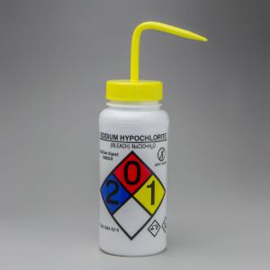 VWR® Wash Bottles, Right-to-Know, Safety-Vented, with GHS Labeling