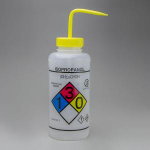 VWR® Wash Bottles, Right-to-Know, Safety-Vented, with GHS Labeling