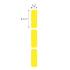 Yellow cryogenic rectangle, RL750, 38×13 mm