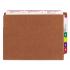 Expansion file pockets, straight tab, letter, redrope, 10/box