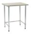 Stainless Steel Flat Top Worktable with Tubular Base, 14-Gauge Type 304, Eagle MHC™