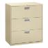 Three-drawer lateral file