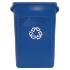 Rubbermaid® Commercial Slim Jim® Plastic Recycling Container with Venting Channels