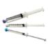 Heparin and saline prefilled syringe